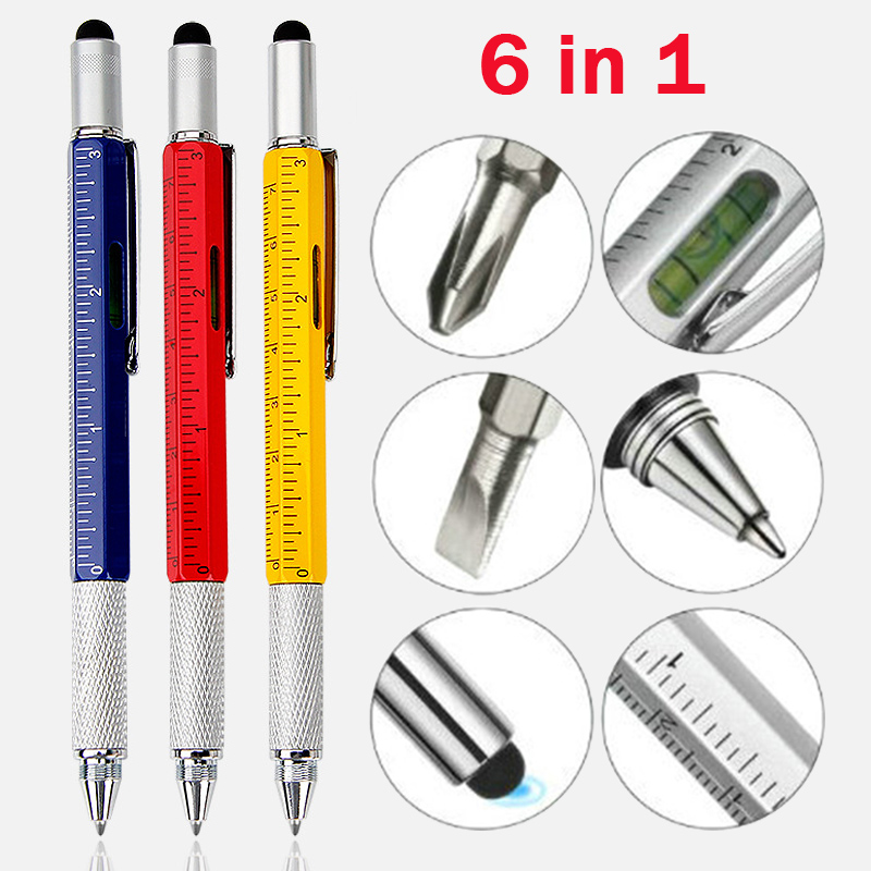 Office Technician - 6 in 1 Metal Multi-function Ballpoint
