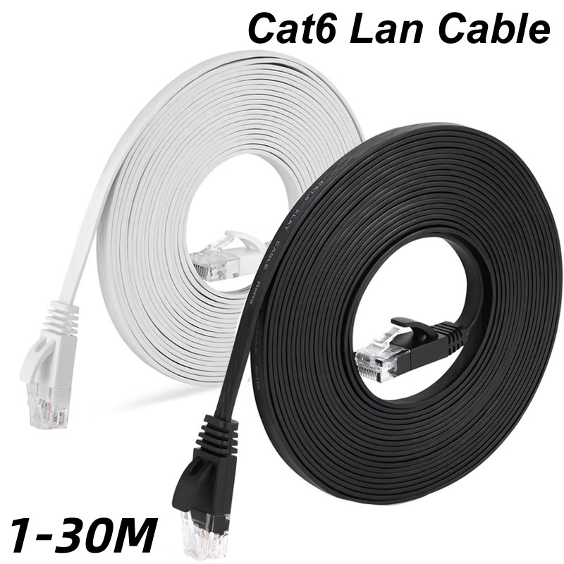 Power Over Ethernet - 1000Mbps Flat Ethernet Cat6 Lan 10m