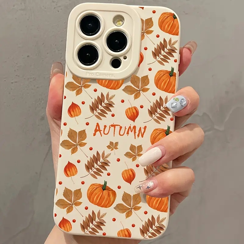 Autumn Maple Leaves Pumpkin Pa - Receipt Printer Thermal recension och pris
