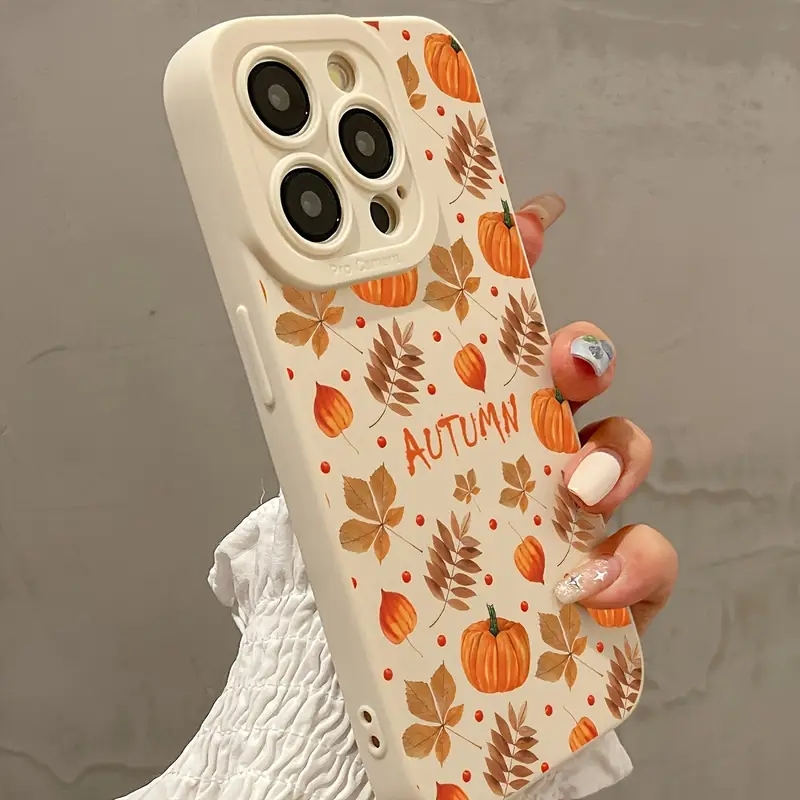Autumn Maple Leaves Pumpkin Pa - Receipt Printer Thermal recension och pris