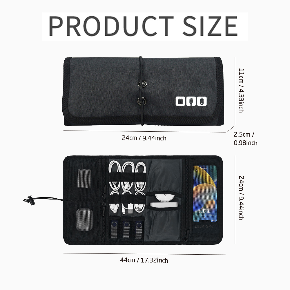 Tech Organizer Bag Cable Stora - Office Technician recension och pris