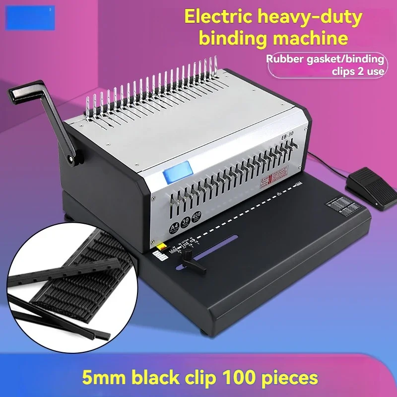 Heavy-duty electric binding ma - Binding Machine Comb recension och pris