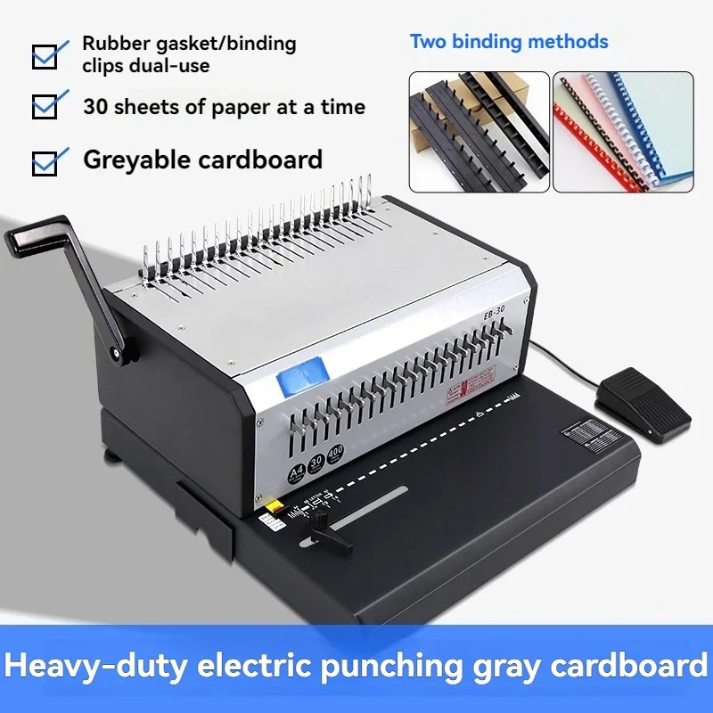 Heavy-duty electric binding ma - Binding Machine Comb recension och pris