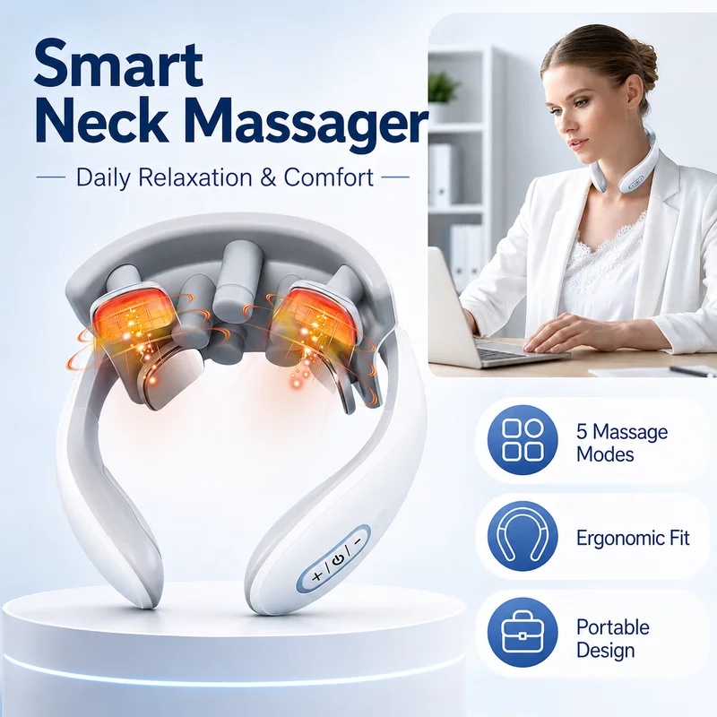 Smart Neck Massager for Adults - Office Technologies recension och pris
