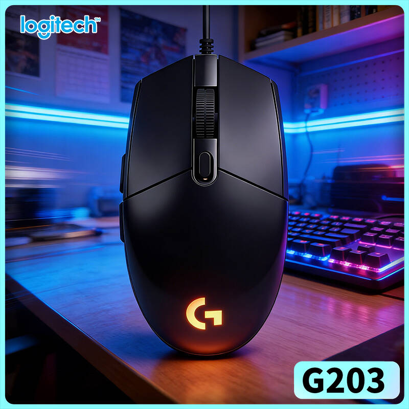 Logitech G203 LIGHTSYNC Wired  - Logitech Mouse G203 recension och pris